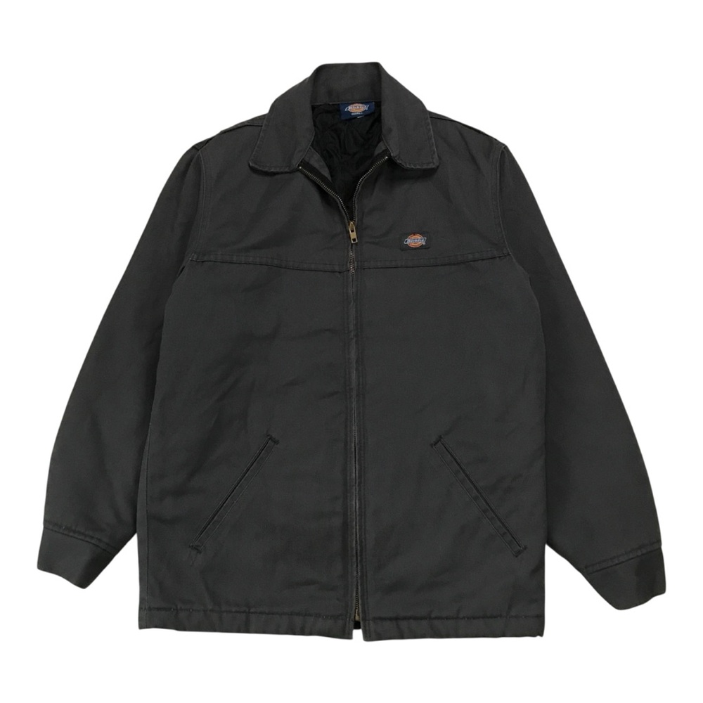 DICKIES EISENHOWER JACKET MENS SMALL S GRAY INSULATED MECHANICS FULL ZIP VINTAGE